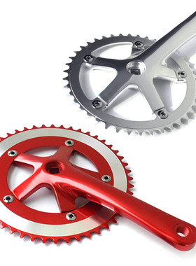 台湾Lasco  自行车复古车钢管车单速车  42T 48T 方孔牙盘曲柄组