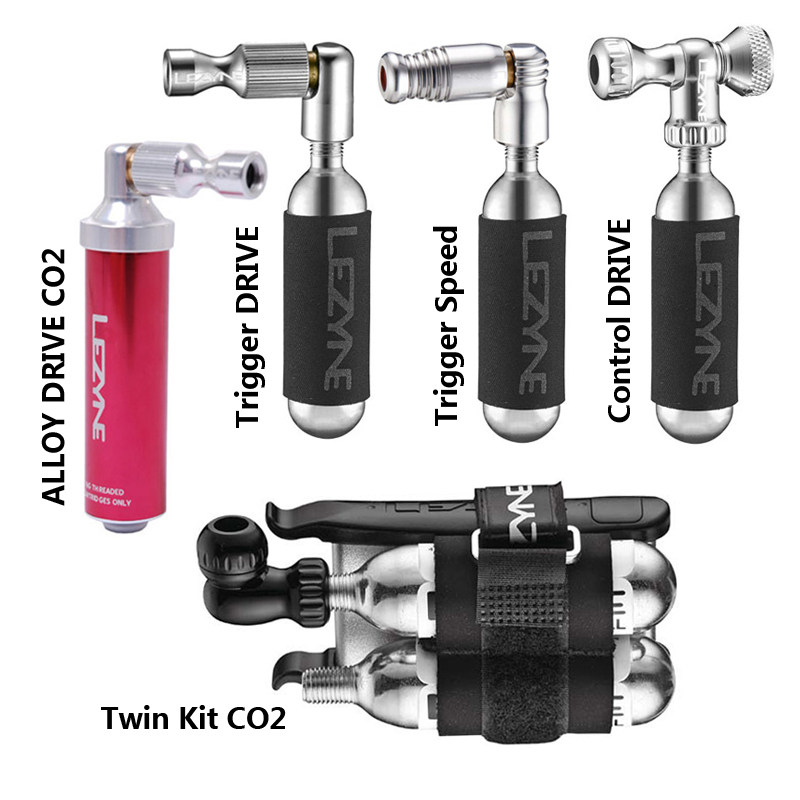 雷音Lezyne公路车山地车高压快充气打气筒美法嘴可调气量CO2气瓶