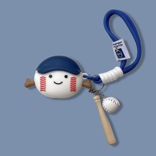 3i棒球a4 air3保护套iqootwsair3pro可爱3e a3蓝牙耳机壳air2硅胶iqoo pro 适用vivo 1i防摔a1 tws