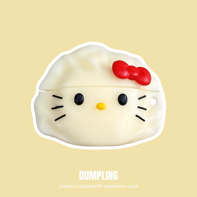 适用苹果airpods华为freebuds6i保护套5i可爱kitty饺子se2二代freeclip蓝牙耳机壳freebudspro3四代4e五代se3