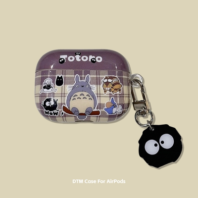 龙猫适用苹果airpods4降噪版保护套pro2二代三代airpodspro无线蓝牙耳机壳3代四代五代防摔硬壳宫崎骏动漫
