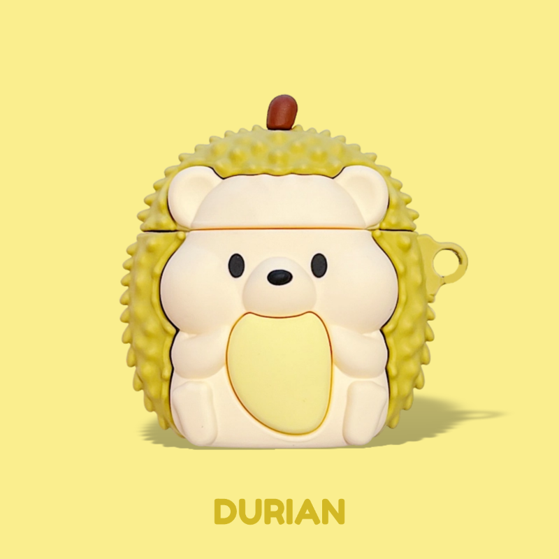 适用vivo tws4 hifi保护套3e 3i榴莲iqootwsair刺猬vivotwsair2可爱a3无线蓝牙耳机壳2e硅胶a1 pro防摔1e 1i