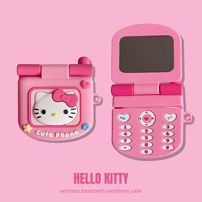 kitty适用vivo tws4 hifi保护套vivotwsair3翻盖3e 3i镜子iqootwsair2蓝牙耳机壳a4 a3 a2硅胶1e 1i防摔a1pro