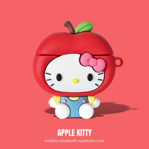 适用vivo tws air3保护套iqootwsair3pro红苹果kitty猫3e 3i可爱vivotws5牙耳机壳a4 a3硅胶hifi防尘塞1e 1i