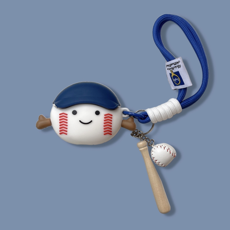 适用华为苹果airpods4保护套freebuds5可爱棒球4e二代6i三代freeclip四代se2蓝牙耳机壳freebudspro3五代pro2