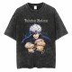 Kaisen Washed Jujutsu shirt水洗做旧短袖 纯棉t恤男嘻哈复古潮