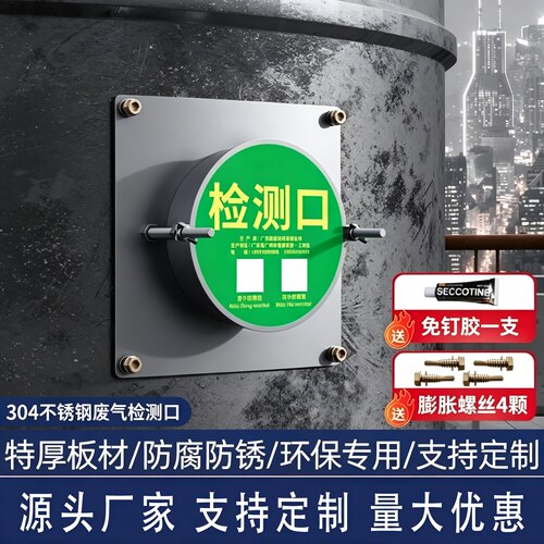 304不锈钢废气检测口DN100