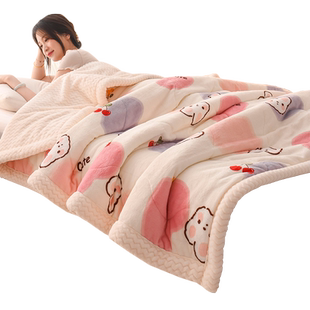 毛毯冬季加厚牛奶法兰珊瑚绒盖毯毯子专用儿童学生宿舍婴儿被单人