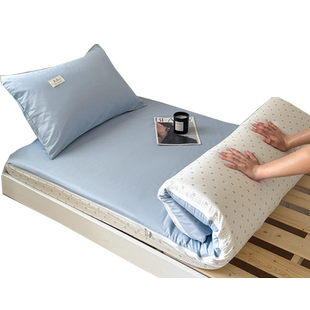 纯棉学生宿舍专用乳胶床垫套全棉床笠保护罩单人全包拉链床罩薄款