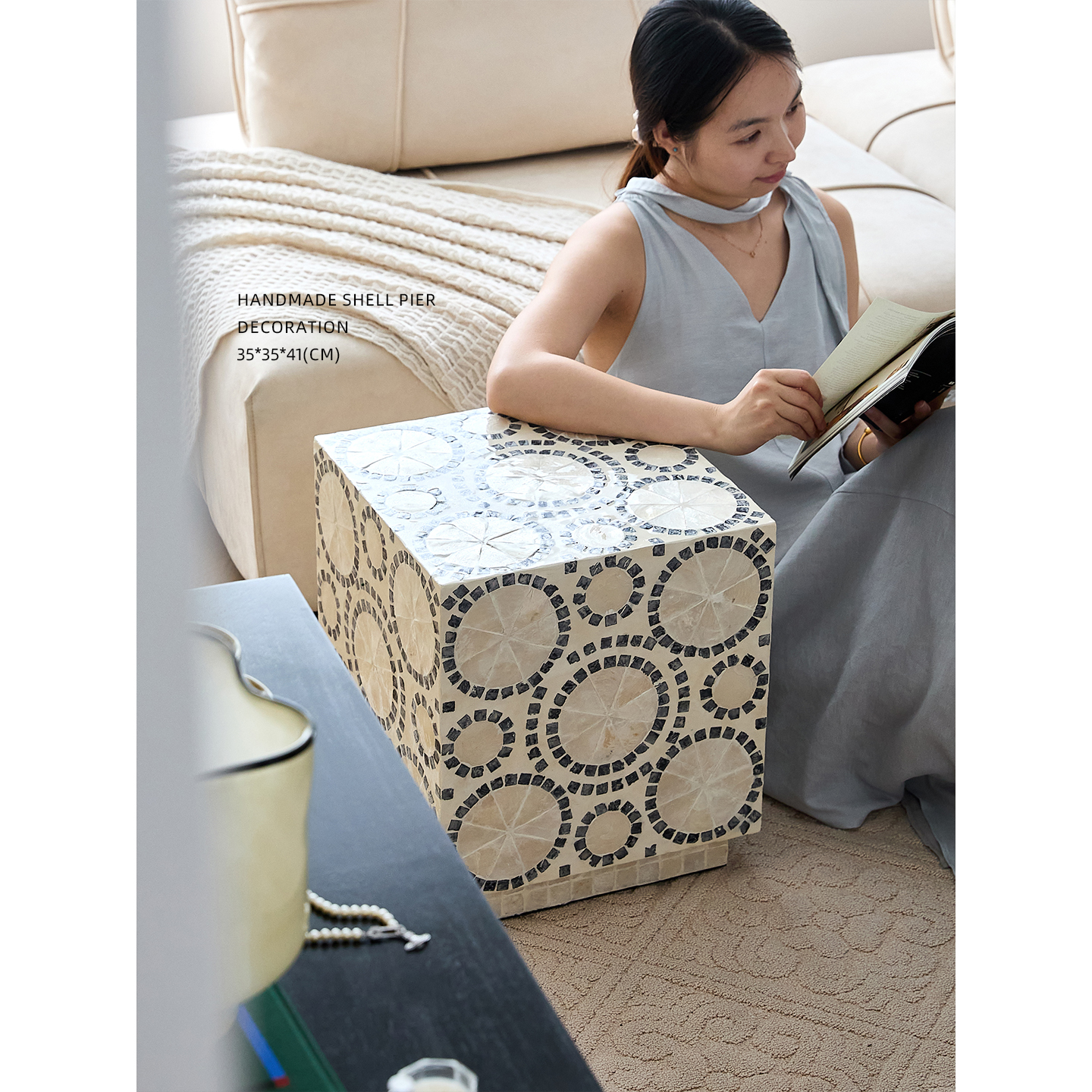 轻奢手工家居边几茶几