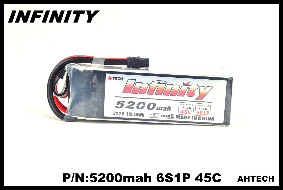 Infinity  轻量高密度 FPV无人机 锂电池 5200mah 45C 6S1P 22.2V 玩具/童车/益智/积木/模型 遥控飞机零配件 原图主图