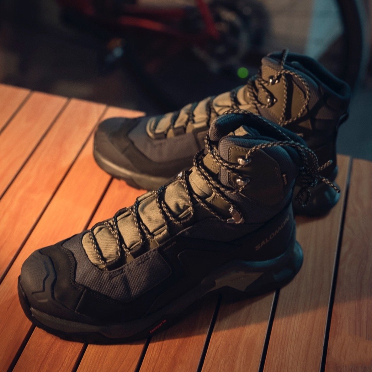 代购Salomon Quest Element GTX萨洛蒙防水缓震防滑户外登山鞋徒