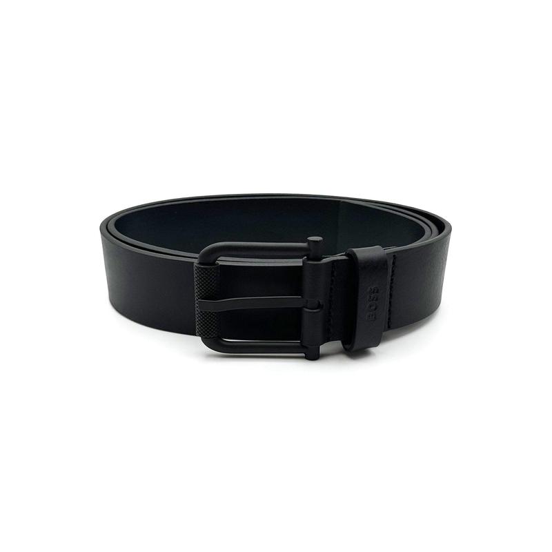 代购Hugo Boss男士腰带束腰装饰皮质黑色商务日常皮带爆款