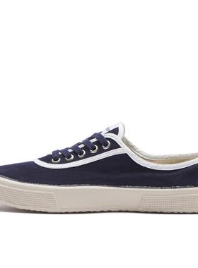 代购NOVESTA男士帆布鞋轻便耐用舒适透气棉质鞋面橡胶鞋底深蓝色