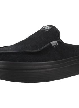 代购Hey Dude女士拖鞋舒适软底轻便透气黑色圆头平跟无带居家