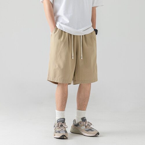 日系宽松工装五分短裤男夏季