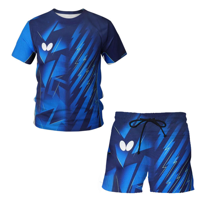 夏季蝴蝶樊振东同款乒乓球服套装