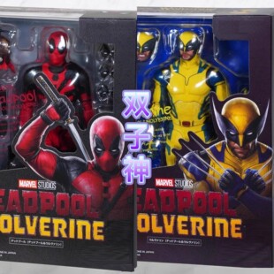 SHF 死侍与金刚狼 死侍3 DEADPOOL 小贱贱2漫威宇宙手办模型玩具