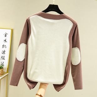 女士德绒保暖内衣秋冬长袖 上衣 内搭贴片打底衫 加绒加厚自发热大码