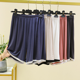 高腰休闲裤 可外穿五分裤 薄款 睡裤 莫代尔宽松家居裤 运动短裤 女夏季