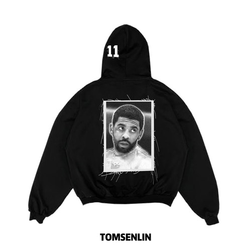 tomsenlin抽丝贴布系列-凯里欧文11号REMAKE贴布长短袖卫衣