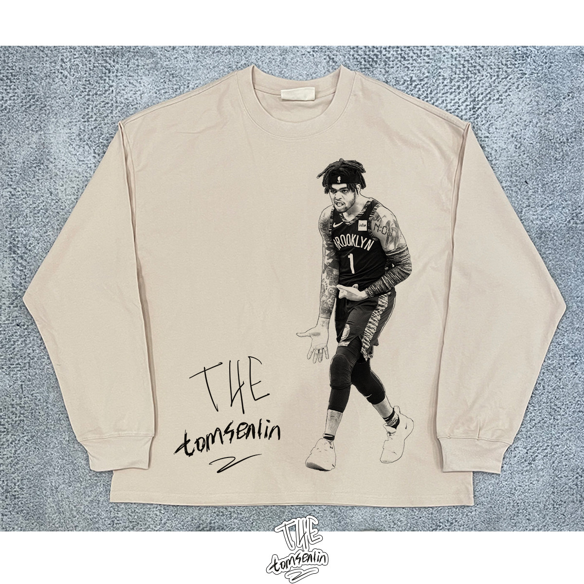 tomsenlin汤森林原创德安吉洛拉塞尔ice in my veins 印花长短袖