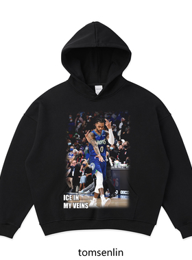 tomsenlin原创德安吉罗拉赛尔庆祝动作ICE IN MY VEINS 美式卫衣