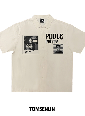 tomsenlin原创奇才队POOLE普尔莱赛尔面料康丽环保印花衬衫