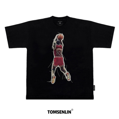 tomsenlin蝙蝠短袖贴布系列迈克尔线布长袖卫衣