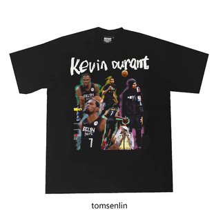 tomsenlin原创设计凯文杜兰特篮网队复古嘻哈短袖来图定制T恤
