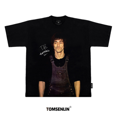 tomsenlin25SS李小龙电影原创设计美式短袖T恤