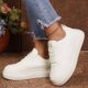 新款 运动休闲鞋 学生舒适百搭小白鞋 2025春季 厚底透气轻便女士板鞋