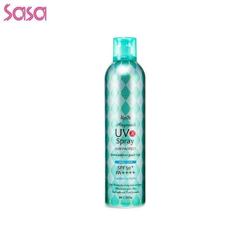 Ajuste 防晒喷雾SPF50+PA++++户外活动适用定妆防晒备香气200克