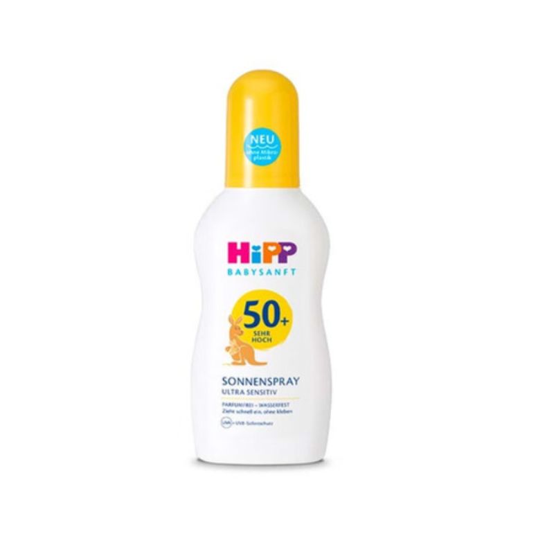 HIPP喜宝Soft Care德国低过敏儿童防晒喷雾150毫升保湿型家庭用装