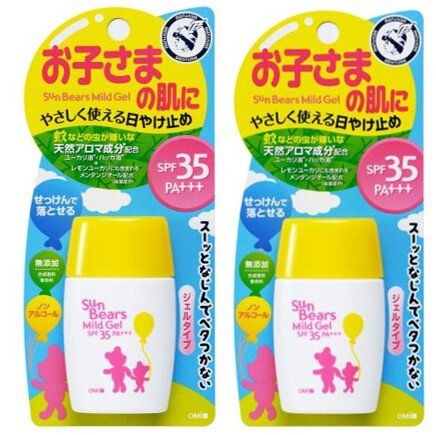 近江兄弟30gx2件优惠小熊儿童防蚊防晒啫喱SPF35/PA+++温和不黏腻