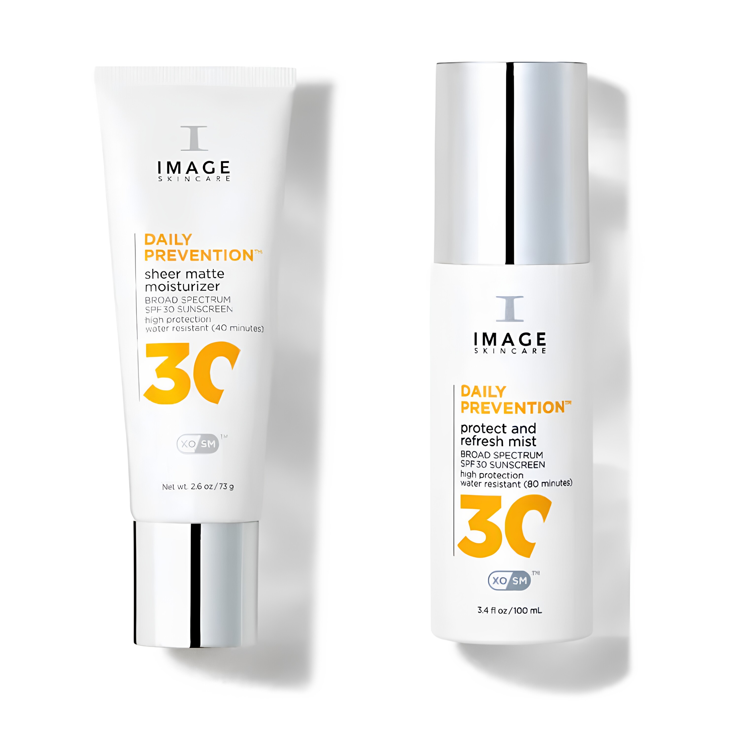 IMAGE SPF30哑光保湿防晒霜77ml+SPF30防晒喷雾100ml清爽防晒套装