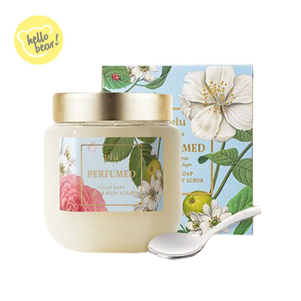 plu深层莹亮滋润身体磨砂膏500g茉莉肥皂100%幼细蔗糖粒AHA果酸