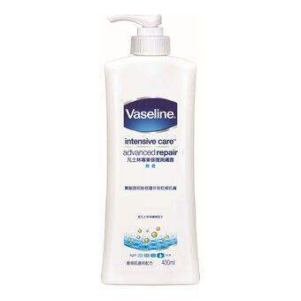 Vaseline专业修护身体乳无香低敏320ml白色提供全持久滋润瓶装版