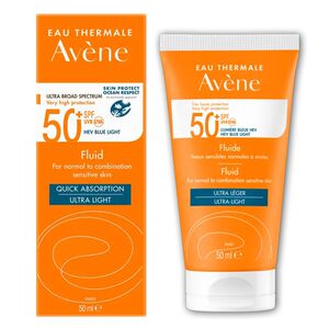 雅漾Avene 法国高效防晒乳液SPF50+50ml户外活动出行防护清爽干爽