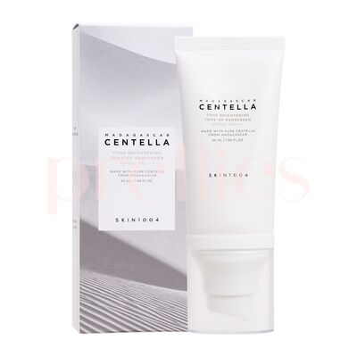 进口Skin1004积雪草防晒霜SPF50+PA++++50ml蜜桃色混合防晒霜