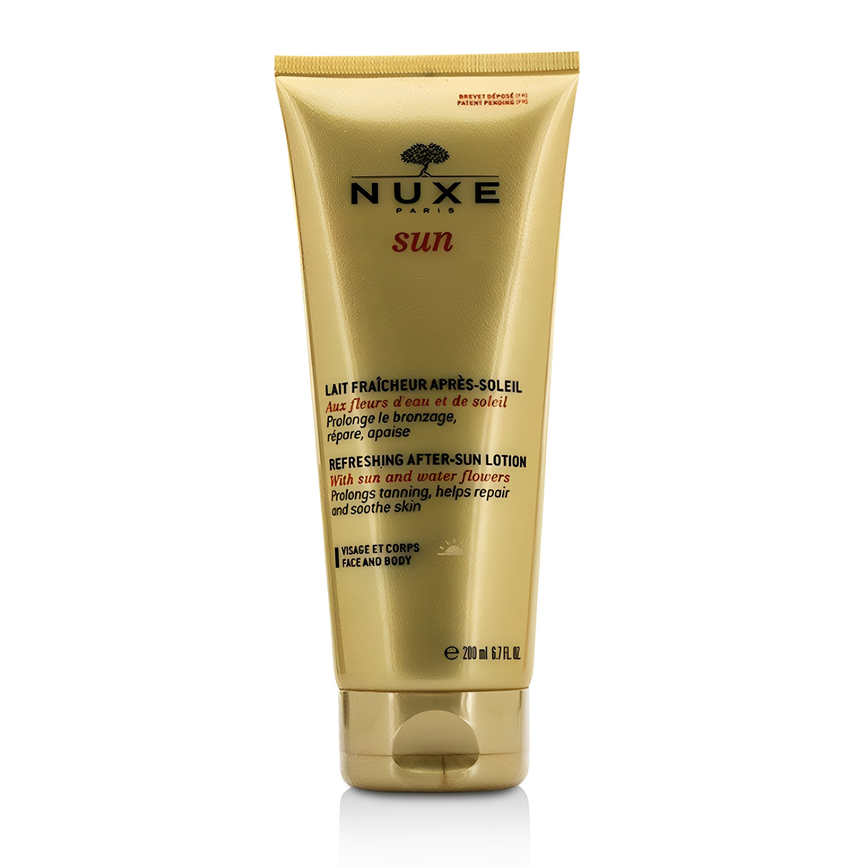 NUXE欧树 清爽面部及身体晒后润肤乳200ml全身通用版晒后修复镇静