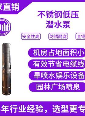 DMX512低压不锈钢喷泉泵DC24V直流无刷酒店喷泉广场旱喷潜水泵