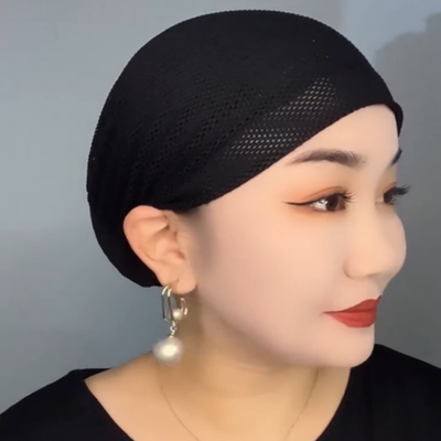 新款网格打底帽女士遮发防晒