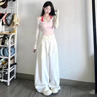 套装女2026夏季新款纯欲风辣妹长袖防晒罩衫上衣内搭背心两件套