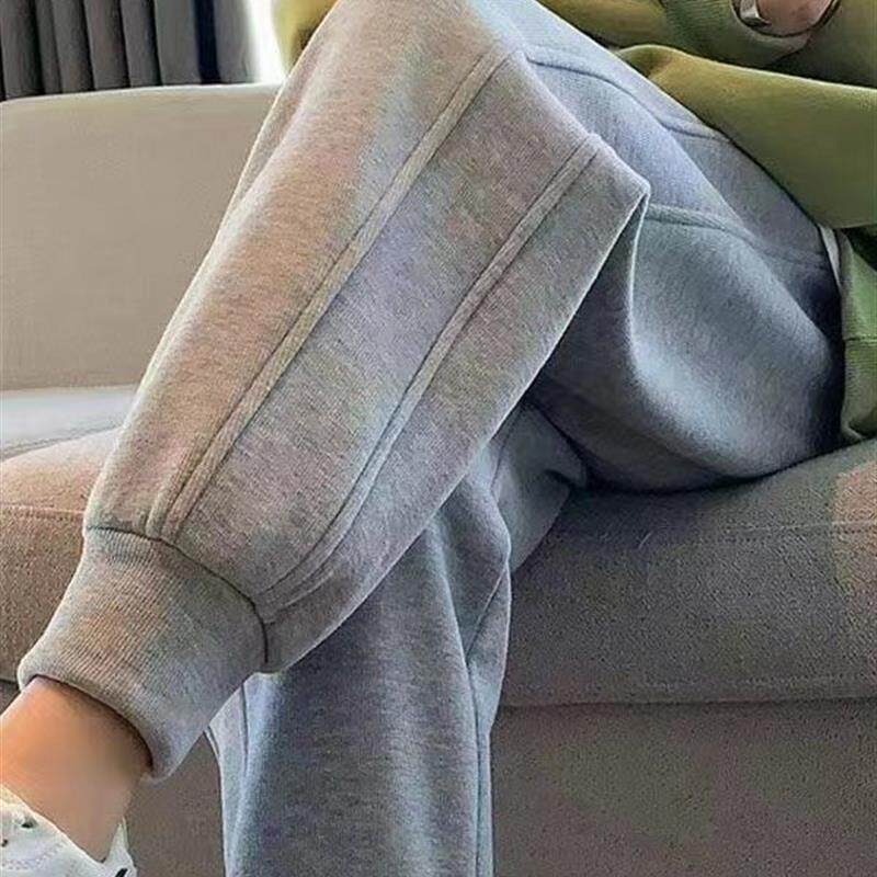 休闲裤女2026春秋冬季新款运动裤卫裤裤子女装大码长裤宽松阔腿裤