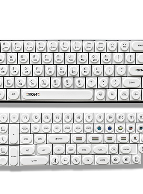 积木键帽C64 玩具积木键帽复古PBT适配Wooting等无线磁轴机械键盘