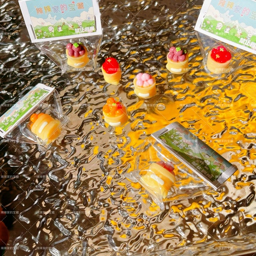 迷你袋袋水果山竹番茄橘子水蜜桃捏捏可爱小鼻嘎食玩水果手工制作