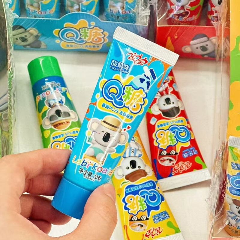 Q糖牙膏造型糖果多口味流质糖果万圣节整蛊趣味小零食品儿童礼物