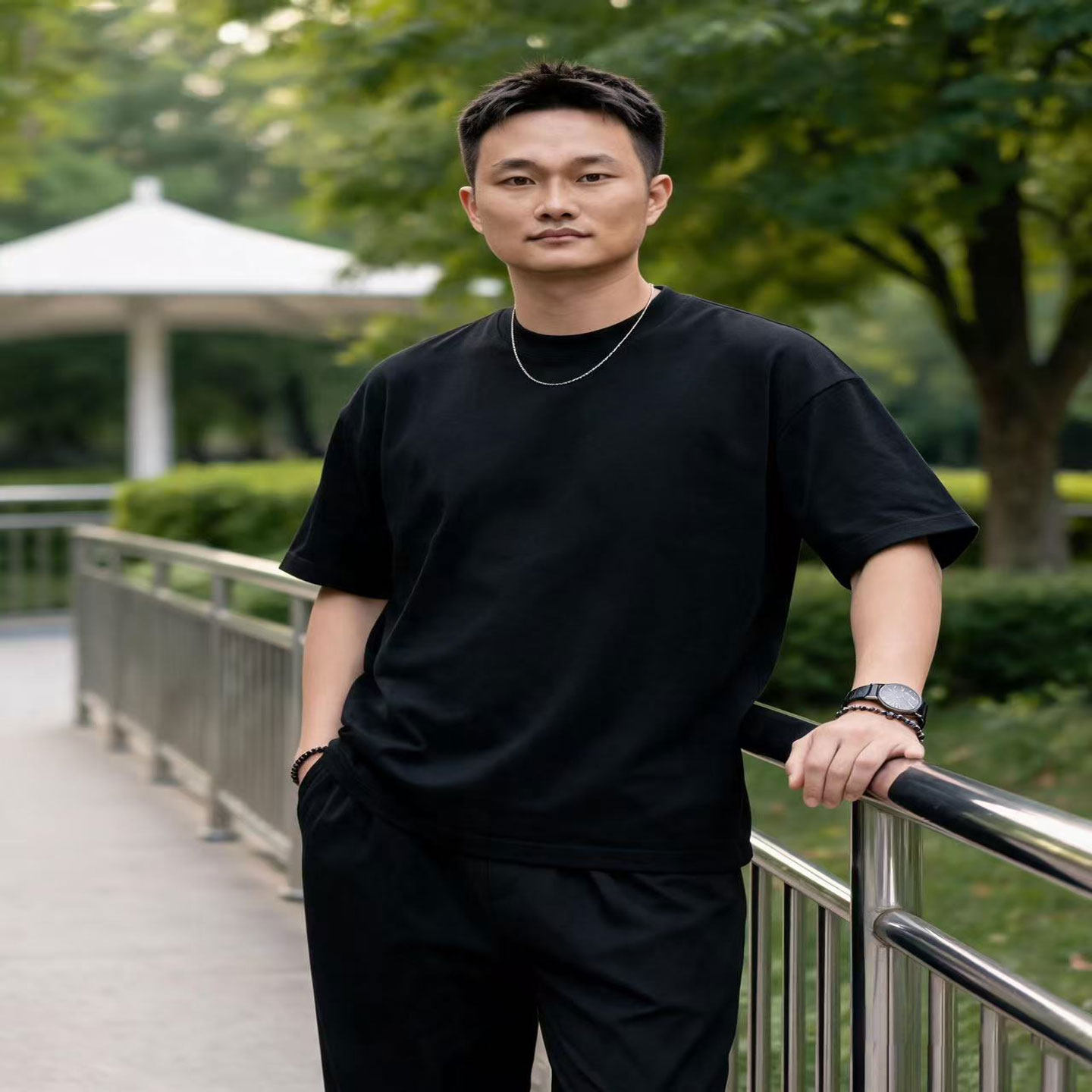 日系纯棉纯色短袖T恤打底衫精梳T恤