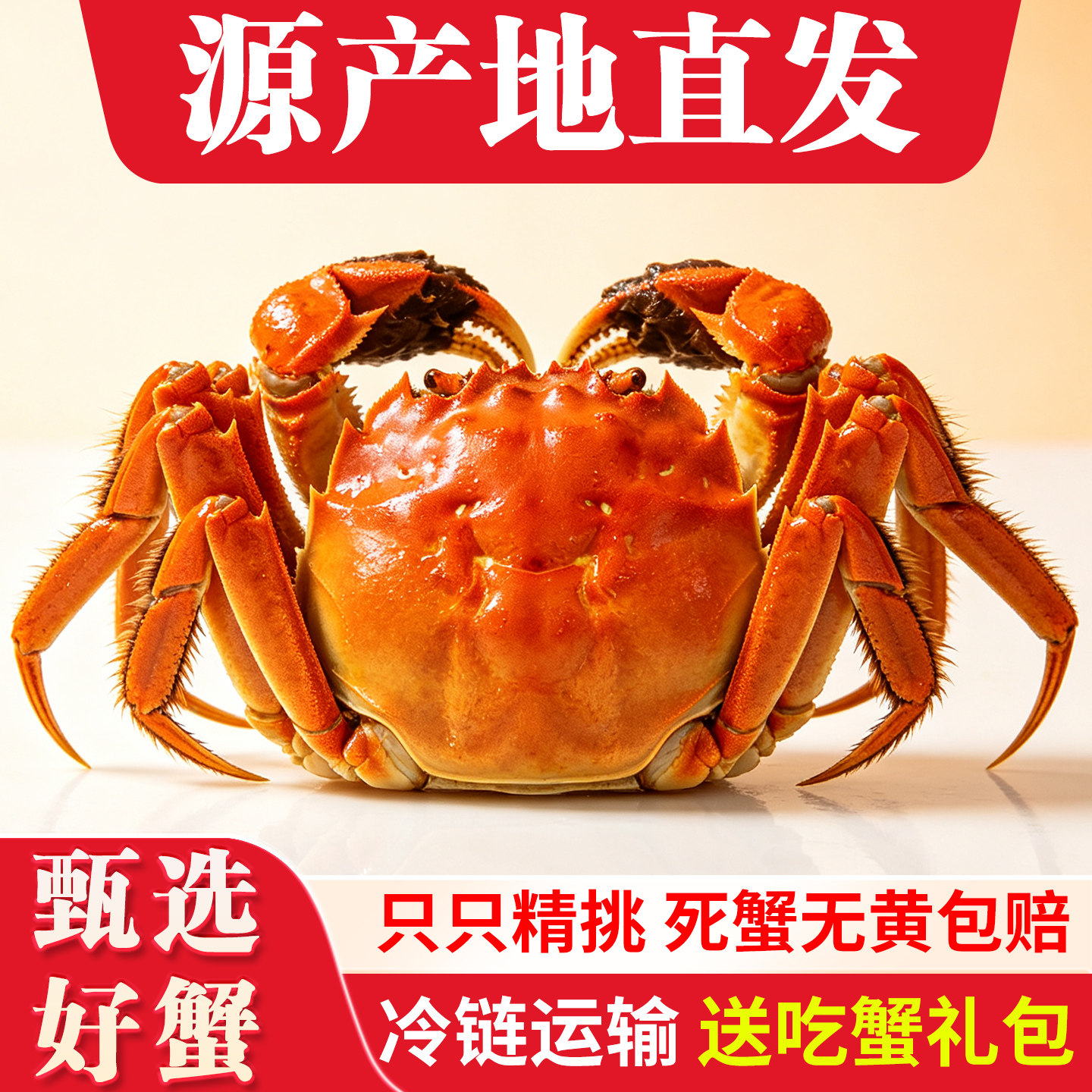[活蟹]大闸蟹鲜活现货特大全母螃蟹官方旗舰中秋礼盒湖鲜河蟹②